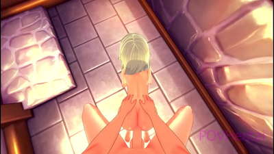 (Pasca) Elfská slúžka vám pomáha umývať tvár.